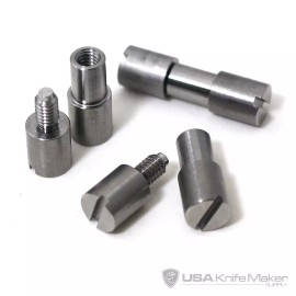 USA Knifemaker Corby Bolt - Titanium - LARGE - .250" shaft .312" shoulder - 10 Pack