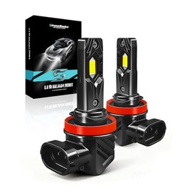 Focos LED H11 H8 H9 Kit de Conversión,40000LM 350W 1000% Brillante Faros | Luces 6500K Blanco, 300W 32000LM 900% Brillo, Luz Alta y Baja Antiniebla Pl