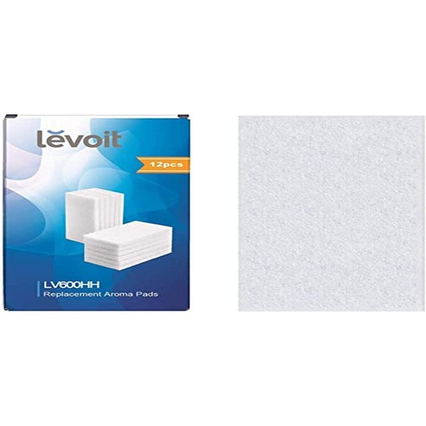 LEVOIT Humidifier LV600HH White Black Aroma Pads (12 Pack) Perfectly Suit for LV600HH Warm and Cool Mist Ultrasonic Humidifier