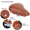 Broco Bike Seat Bicycle Saddle, Universal Comfortable Brown Rivets Bike