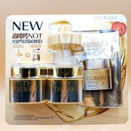 Tsubaki 0 ??second hair pack 180g x 2 + refill 150g + dedicated pump premium EX repair mask / 츠바키 0초 헤어팩 180g 2개+리필150g+전용펌프 프리미엄 EX 리페어 마스크