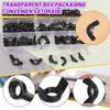 Swpeet 125Pcs Black High Strength Carbon Steel SAE Wing Nuts