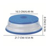 Collapsible Microwave Splatter Cover, Microwave Plate Cover With Steam Vent(8.5