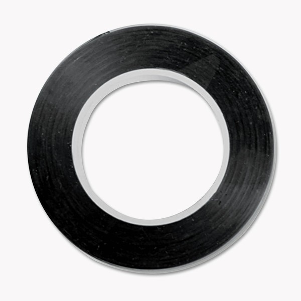 COSCO 098077 Art Tape, Black Gloss, 1/8-Inch x 324-Inch