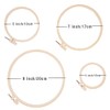 REBECASKYENS 4Pcs 4 Sizes Embroidery Hoops, Round Embroidery Hoop, Plastic