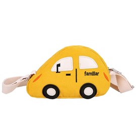 VALICLUD Toddler Crossbody Purse Mini Shoulder Bag for Girls Boys Cartoon Cars Shoulder Bag, yellow