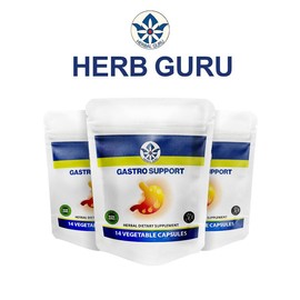 Herb Guru Brand Digestive Herbal Dietary Supplement for Fitness and Wellness - quantities: 3