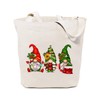 GXVUIS Cute Christmas Gnomes Canvas Tote Bag for Women Aesthetic