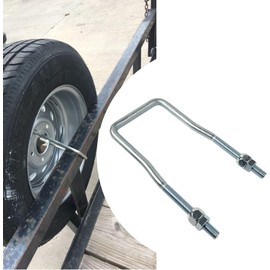 ZWanPing Trailer Spare Tire Mount,Spare Tire Mount for Utility Trailer,U Bolt Carrier Holder Fit for Side 4 or 5 Lug Fit Fishing Boat or Sailboat