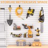 INCLY 30PCS Slatwall Accessories Set, Includes 4 Pack Ventilated Metal