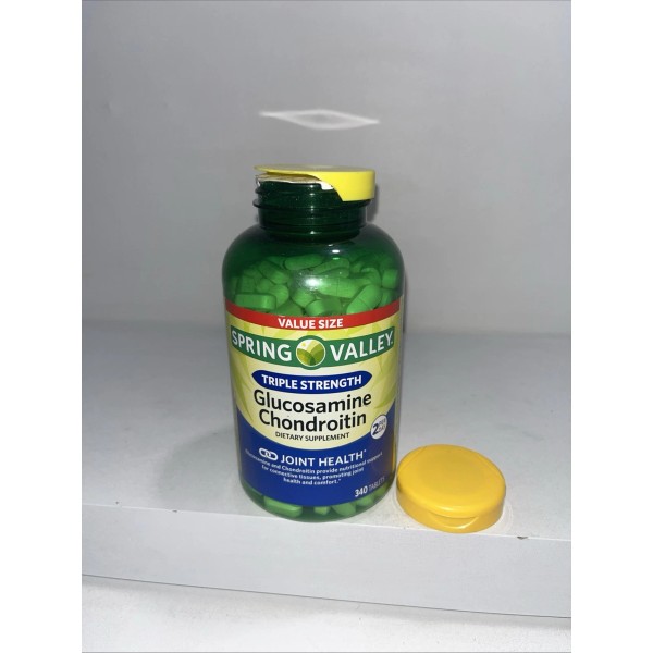 Unbranded Sealed Triple Strength Glucosamine Joint Health Supplement, 340 Tabs,