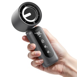 AGEYOU Portable Handheld Mini Fan,Speed(1-100) Adjustable Turbo Personal Fan,4000mAh Battery Rechargeable,AI Digital Display,Gifts for Women Men Camping Travel Summer Outdoor