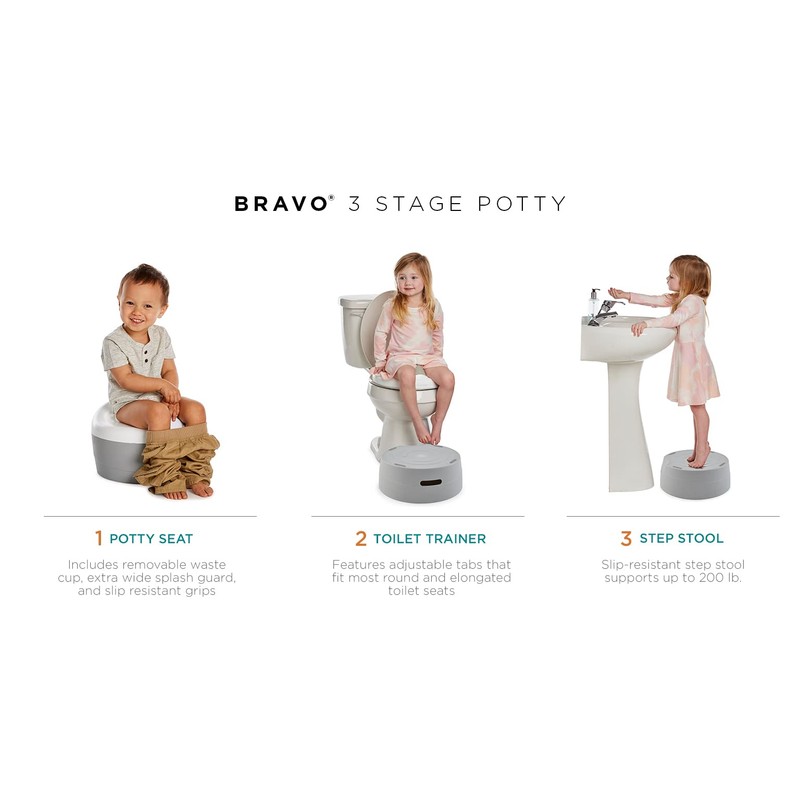 Contours Bravo 3 in 1 Toddler Potty Training Toilet, Trainer