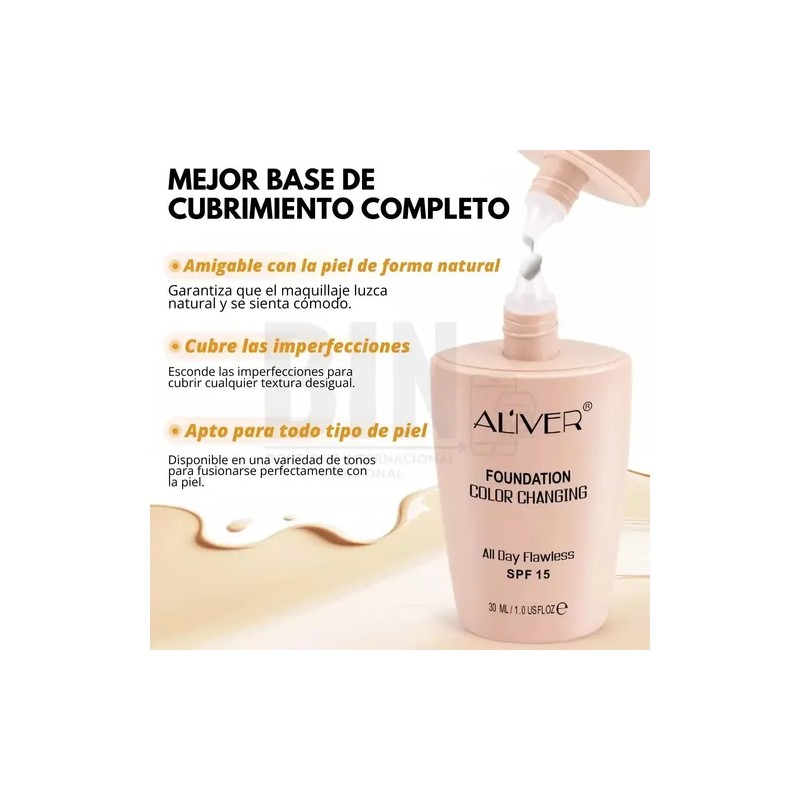 Base Maquillaje Color Changing Spf 15 Adaptable Al Tono 30ml