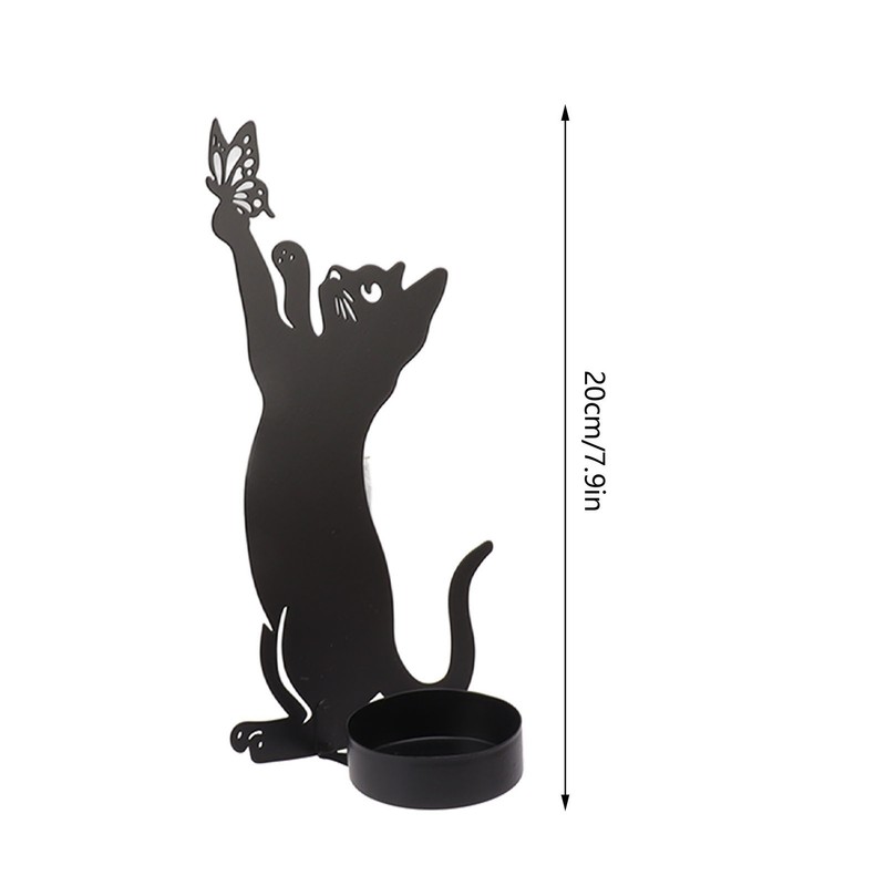 Home Decor Candlestick Durable Cat Candle Holder Decorative Candlestick Holder