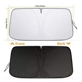 DONWELL For Lexus 57*31.5" Car Windshield Sun Shade Shield Visor Foldable UV Heat Block