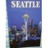 photo POST CARD DUSK OVER SPACE NEEDLE SEATTLE WASHINGTON