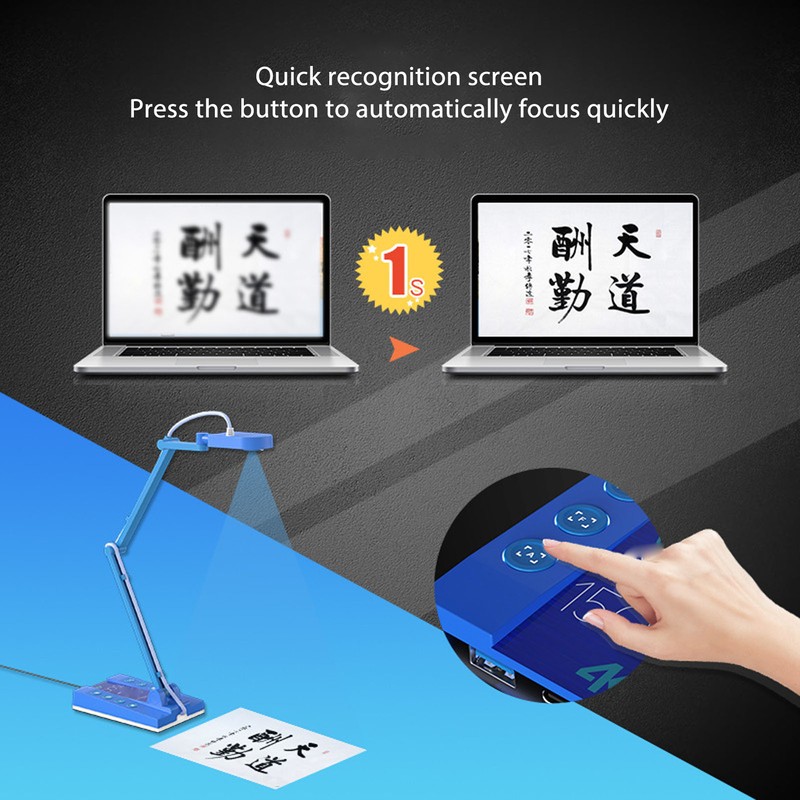4K USB Document Camera Professional 15MP High Definition USB 2.0