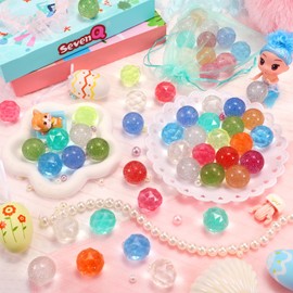 SevenQ Bouncy Balls Party Favors for Kids,24Pcs Rubber Ball with Storage Bag,Colorful Bouncing Ball Small Fidget Toys for Goodie Bag Stuffers Classroom Prizes Party Supplies Gifts