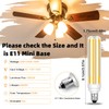 Megereet Updated Dimmable JDE11 120V 120W 100W Halogen Mini Candelabra
