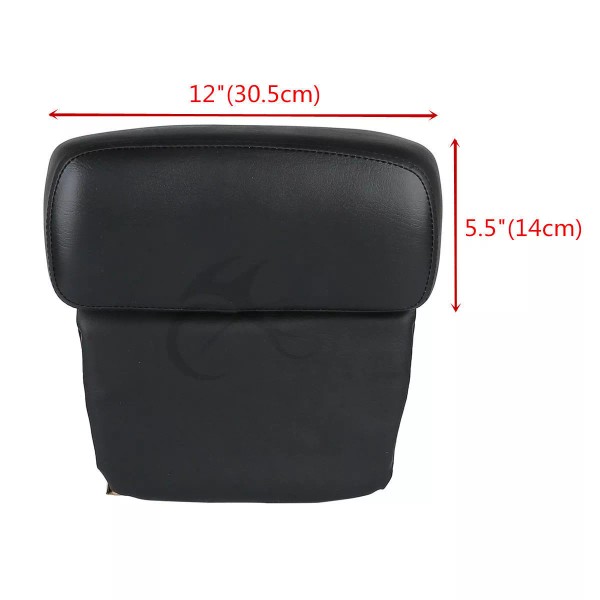 TCMT 5.5" Razor Pack Trunk with Backrest Fit For Harley