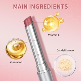 Black Honey Lipstick, Tinted Lip Balm, Moisture Shine Lipstick (Pink)