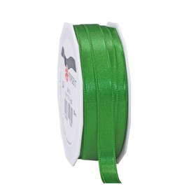 PRÄSENT C.E. Pattberg Satin Gift Ribbon, 27 Yards for Wrapping Gifts, Ribbon for Decorating & Crafting, Decorative Ribbon for Gifts, for Every Occasion, Green, 10mm - 25m, (7181025-607)