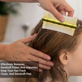 2Pcs Dandruff Comb, Psoriasis Comb, Double Sided Fine Teeth Comb, Lice combs Psoriasis comb Fine tooth comb Dandruff comb remover Removal Fleas,Lice,Dandruff and Tangled Hair