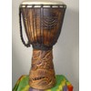 20" DRAGONS (M21) Handmade Deep Carved Djembe Bongo Drum with Free Cover