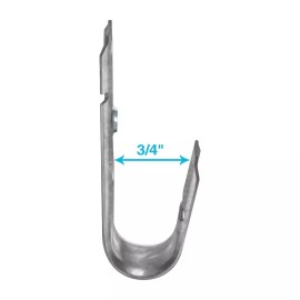 Unbranded 100 Pack 3/4" J-Hook Wall Ceiling Mount Hanger Route CAT Network Wire Cord Cable