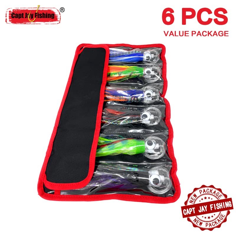 Capt Jay Fishing trolling Lure (9 inch) 6pcs / 8pcs