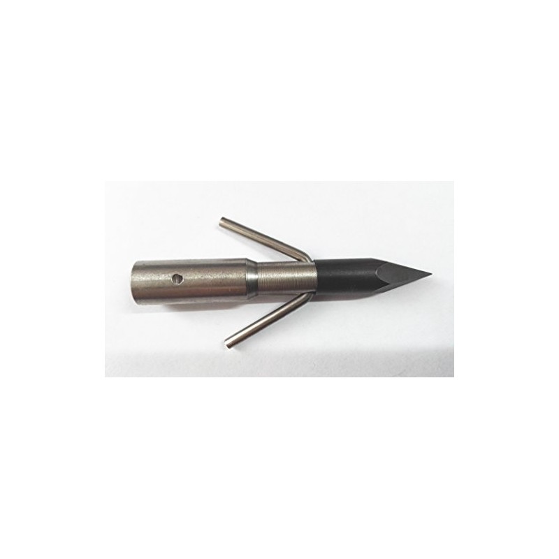 GPP 6PK Bowfishing Arrow Point Broadheads Fixed Head,Steel Wire