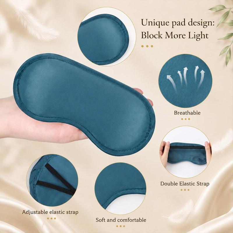 300 Pcs Eye Masks Bulk Sleeping Blindfold with Adjustable Strap