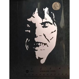 Unbranded The Exorcist (Regan) WHITE vinyl decal for car windows weatherproof 6.1 x 3.5 in