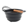 Mud Pie Silcone Mixing Bowl & Whisk Set, 5" H