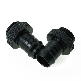 WELWIK Tube Connector 2PCS G1/4 Inch to 3/8 Inch Barb Fitting for PC Water Cooling System Soft Tubing Black