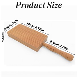 Professional Gnocchi Wood Paddle Slanted Ridge Board Pasta Maker 6x12 cm，Gnocchi Board