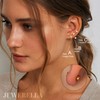 JeweBella 3 Pairs of Earrings Silver 925 Set for Women