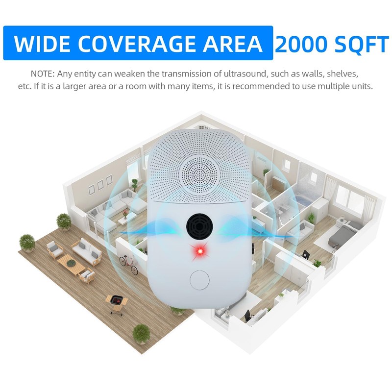 Ultrasonic Bat Repellent Deterrent Devices for Attic, 4Pack Bat Repellent