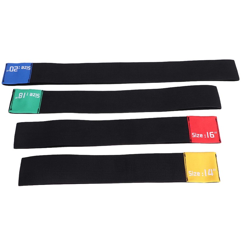 4pcs 14/16/18/20 Inch Drum Cymbal Mute Belt Practice Silencer Dampener