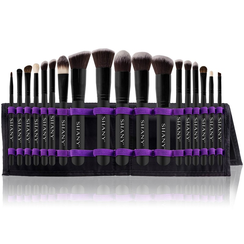 SHANY Artisans Easel 18 Piece Elite Cosmetics Brush Collection, Black