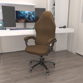 Gaming Chair Cover, Gaming Chair Covers, Pack of 4, Waterproof, Chair Covers with Armrests, Chair Back Cover, Office Chair Cover, Removable for Computer Chair, Gaming Chair, No Chair, Light Brown