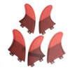 UPSURF Surfboard Fins Double Tabs K2.1 Size, 5 Fins, Set