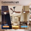 BOJUE Solid Wood Ceiling Fans With Lights, 36 Inch Modern