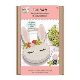 Fundoo - CFUN318 My Rabbit Felt Basket, Multi-Coloured