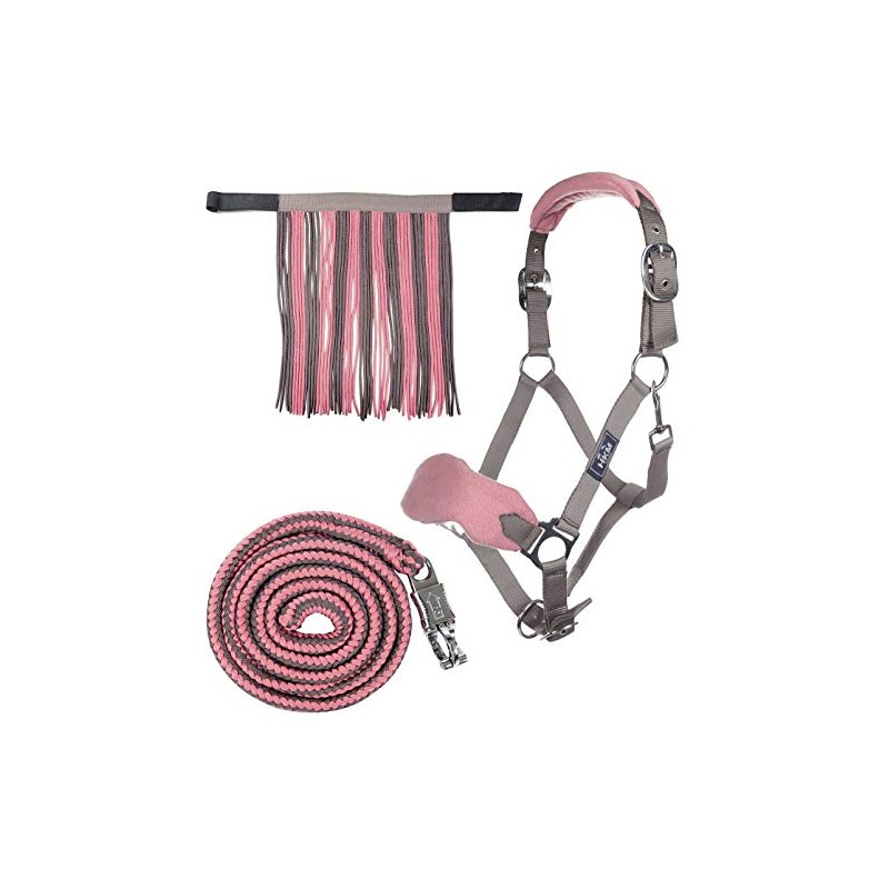 HKM 10734 Halter Set with Fly Fringe Knitted 180 cm