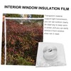 TEHAUX Windproof Window Insulation Film DIY Transparent Cover for Winter