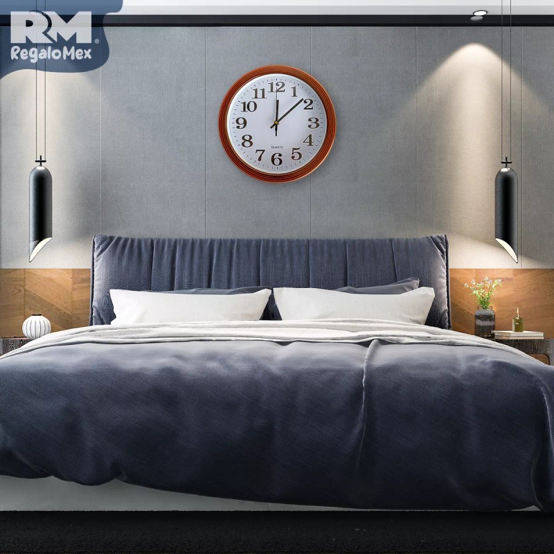 Rm Regalomex Reloj Análogo De Pared Plástico Con Cuarzo