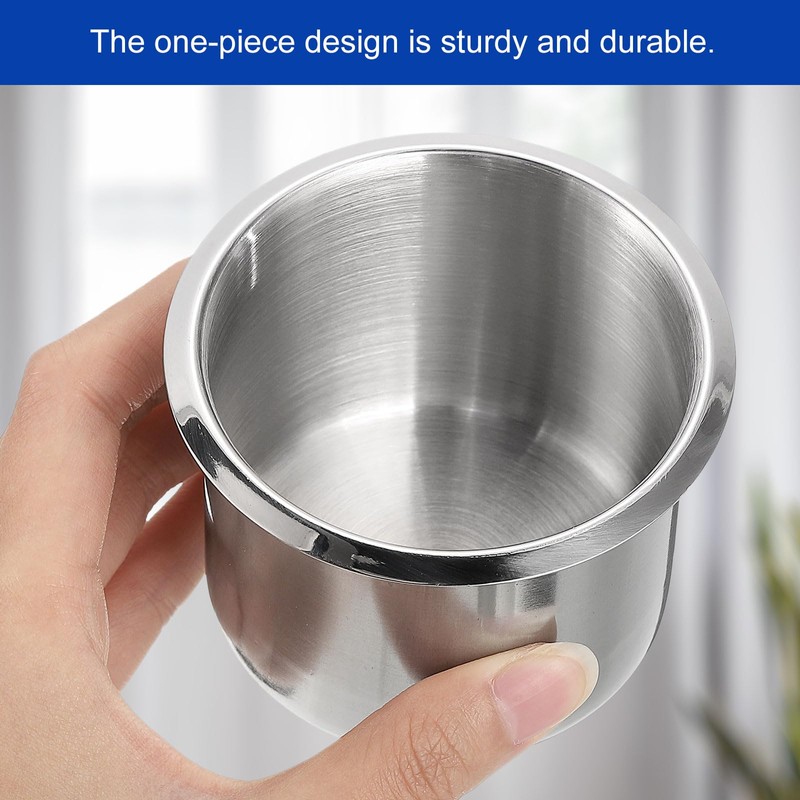uxcell 201 Stainless Steel Drop-in Cup, 2.36" x 4.06" Drink