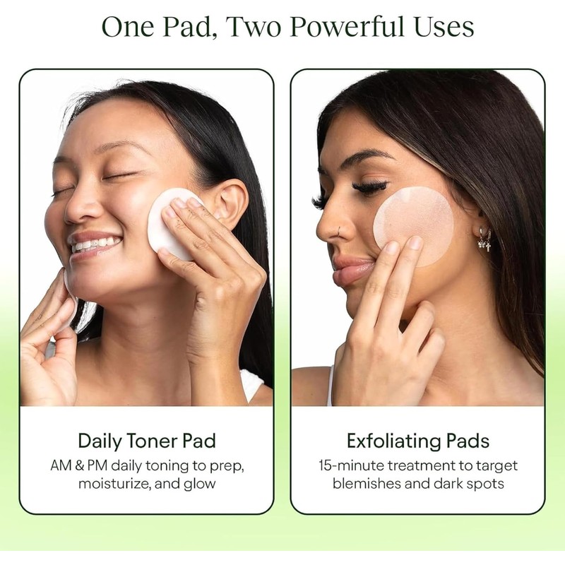 Toning Polish Pads 100 Count Snail Mucin Peptides Centella Dark